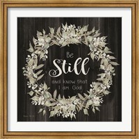 Be Still and Know Wreath Fine Art Print