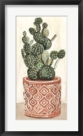 Cactus in Pot 1 Framed Print