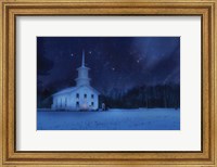 Starry Night Church Fine Art Print