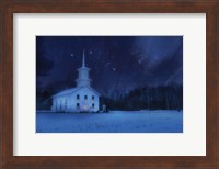 Starry Night Church Fine Art Print