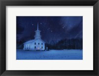 Starry Night Church Fine Art Print