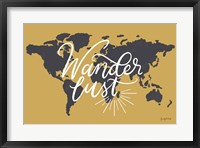 Mapped Out IV Framed Print