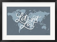 Mapped Out III Framed Print