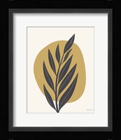 Mid Century Modern IV Yellow Framed Print