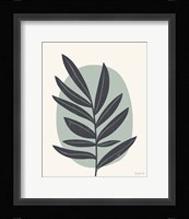 Mid Century Modern I Blue Framed Print