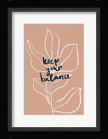 Balance I Framed Print