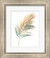Boho Tropical Leaf III on White Fine Art Print