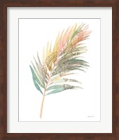 Boho Tropical Leaf III on White Fine Art Print
