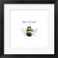 Bee Harmony VII White Fine Art Print