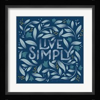 Calm Words I Dark Framed Print