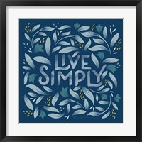 Calm Words I Dark Framed Print