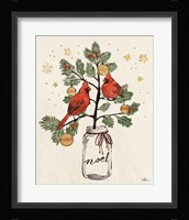 Christmas Lovebirds XIV Noel Framed Print