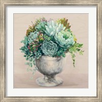 Festive Succulents I Blush Fine Art Print