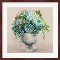 Festive Succulents I Blush Fine Art Print