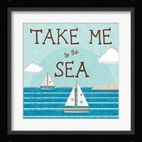 Sea and Me I Framed Print