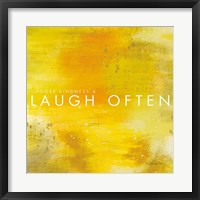 Laugh Often Framed Print