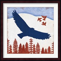Patriotic Woodland Eagle Fine Art Print