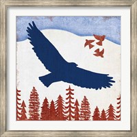 Patriotic Woodland Eagle Fine Art Print