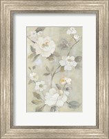 Romantic Spring Flowers I White Fine Art Print