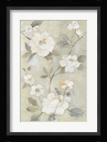 Romantic Spring Flowers I White Fine Art Print