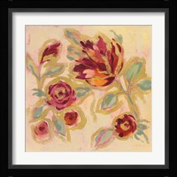 Gilded Loose Floral II Framed Print