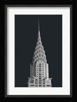 Chrysler Building on Black Framed Print