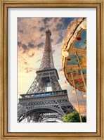 Eiffel Tower and Carousel I Fine Art Print