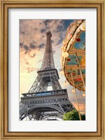 Eiffel Tower and Carousel I Fine Art Print