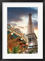 Eiffel Tower and Carousel II Fine Art Print