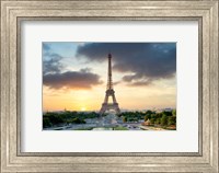 Eiffel Tower Sunset Fine Art Print