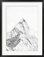 Mountain Top White Fine Art Print
