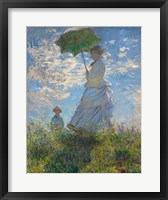 Woman with a Parasol - Madame Monet and Her Son, 1875 Fine Art Print