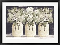 White Floral Trio Fine Art Print