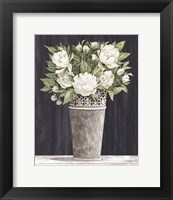 Punched Tin White Floral Fine Art Print
