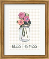 Bless This Mess Flowers Fine Art Print