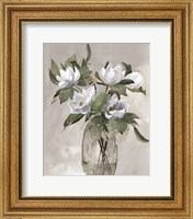 Floral in Gray Fine Art Print