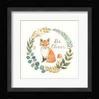 Be Clever Fox Framed Print