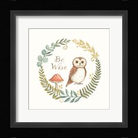 Be Wise Owl Framed Print
