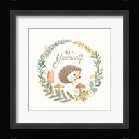 Be Yourself Hedgehog Framed Print