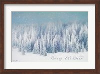 Snowy Turquoise Forest Fine Art Print