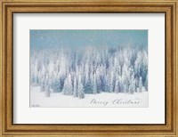 Snowy Turquoise Forest Fine Art Print