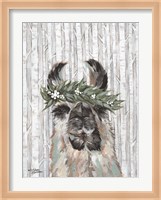 Lizzy the Winter Llama Fine Art Print