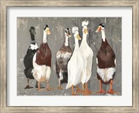 Six Runner Ducks Fine Art Print