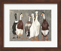 Six Runner Ducks Fine Art Print