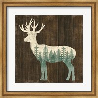 Simple Living Deer Silhouette Fine Art Print