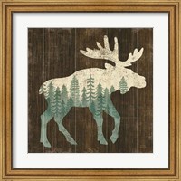 Simple Living Moose Silhouette Fine Art Print