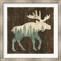 Simple Living Moose Silhouette Fine Art Print