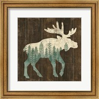Simple Living Moose Silhouette Fine Art Print