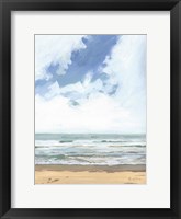 Walk on the Beach I Framed Print