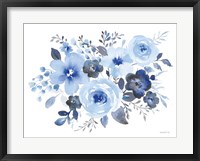 Fresh Blue Bower II Framed Print